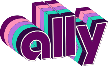 Colorful 3D Ally logo