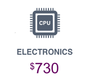 electronics icon ELECTRONICS $730