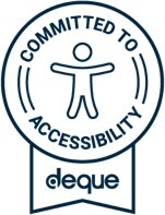 Deque Committed to Accessibility badge