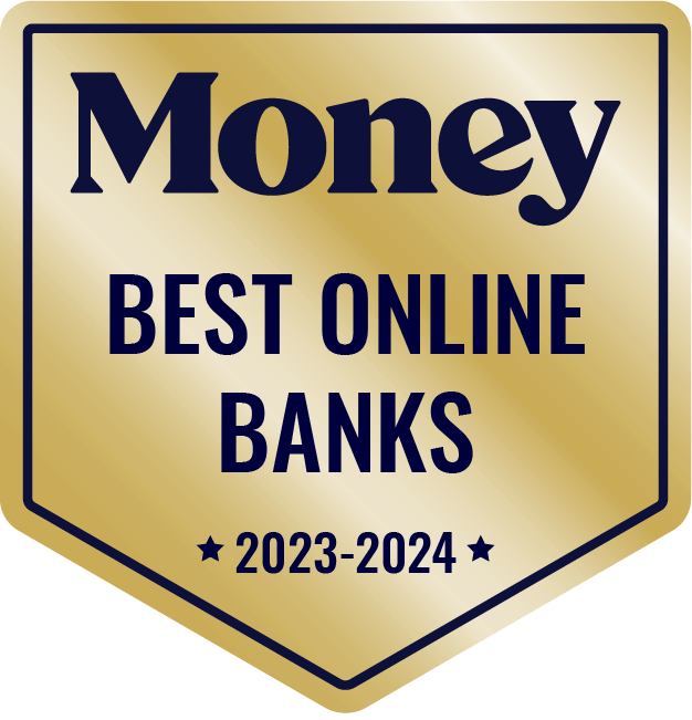 Award: Money #1 Online Bank In America Badge 2023-2024