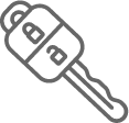 icon of a car key with lock and unlock buttons