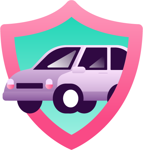 A vehicle within a shield