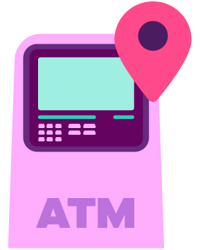 An illustration of an ATM.