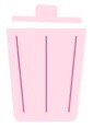Illustration of an open trashcan.