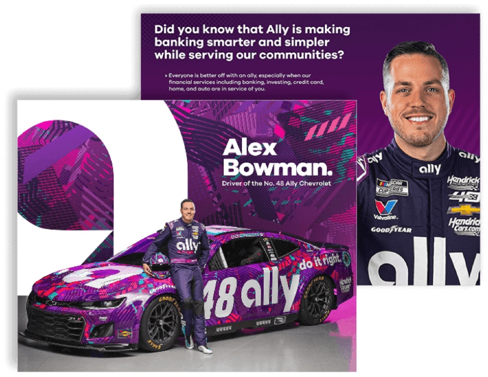 images of Ally Racing hero cards
